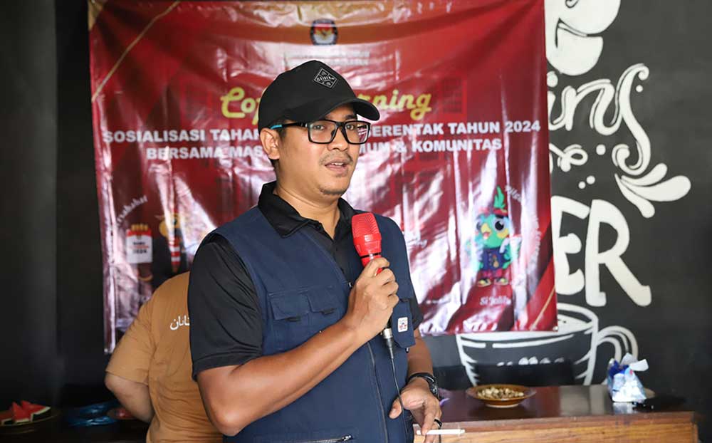 KPU Pamekasan Sosialisasikan Tahapan Pilkada 2024 Melalui Coffe&nbsp;Morning