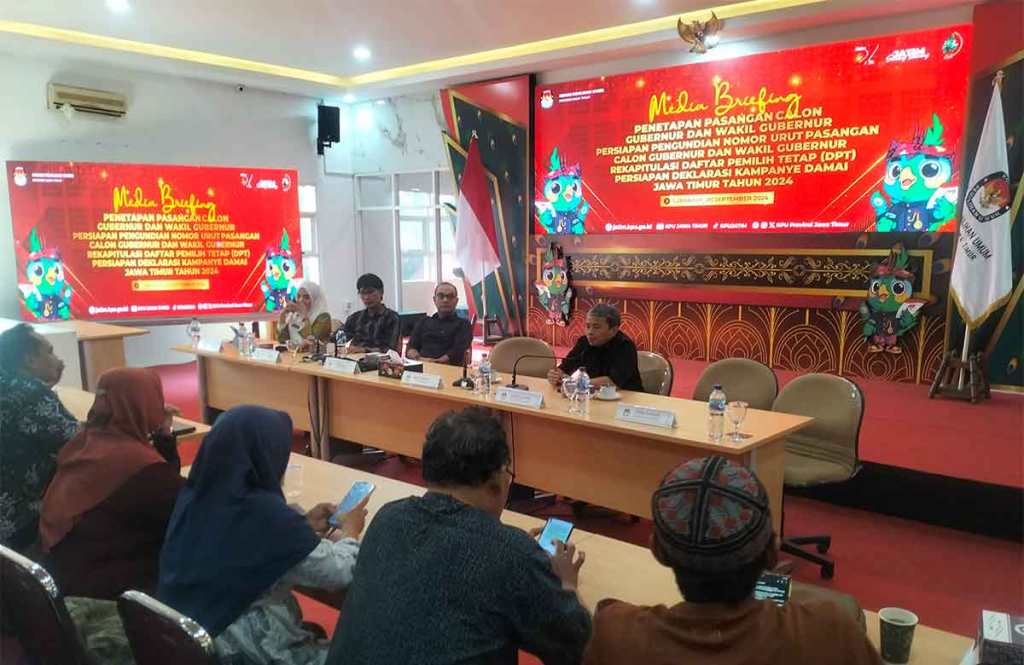 KPU Jatim Segera Tetapkan dan Undi Nomor Urut Calon Gubernur-Wakil&nbsp;Gubernur