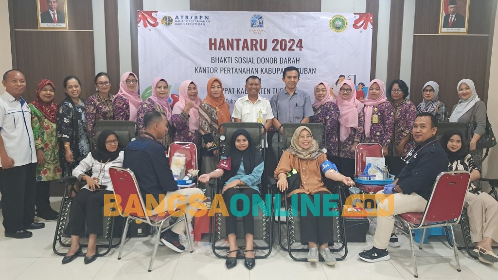 Peringati Hantaru 2024, Kantor ATR/BPN Tuban Gelar Donor&nbsp;Darah